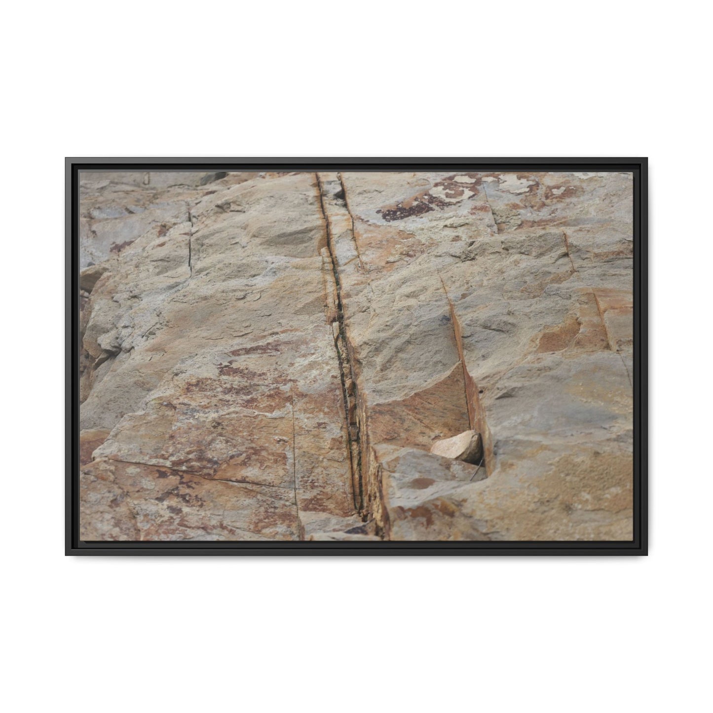 Sedimentary Symphony - Unique Stretched Canvas Wall Art - Art By Earth