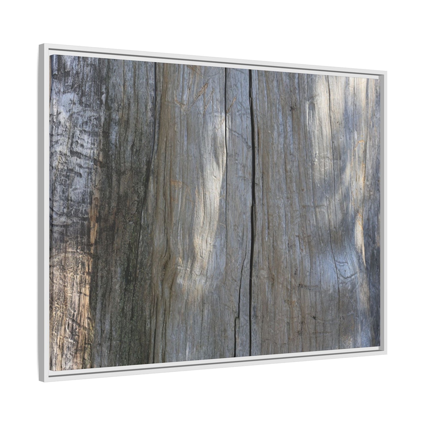 Weathered Wood Surface - Unique Stretched Canvas Wall Art