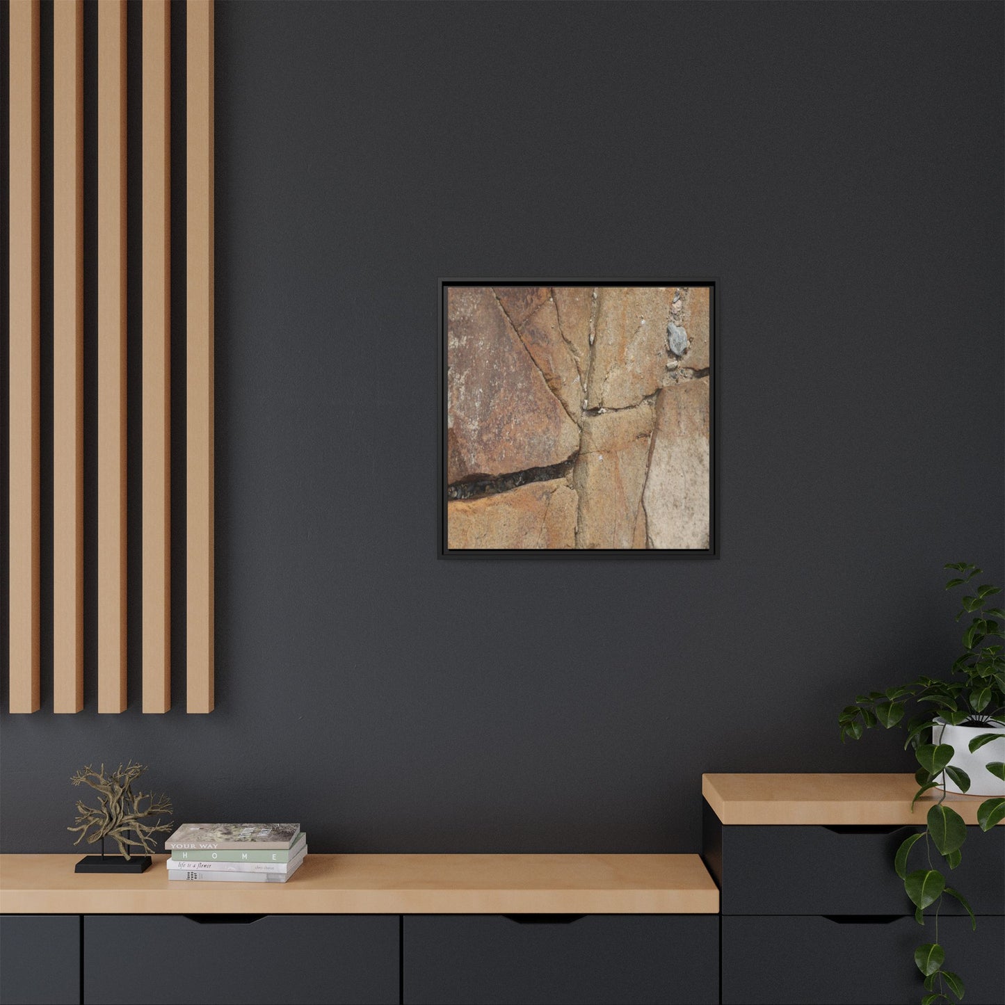 Rusty Crevices - Unique Stretched Canvas Wall Art - Art By Earth