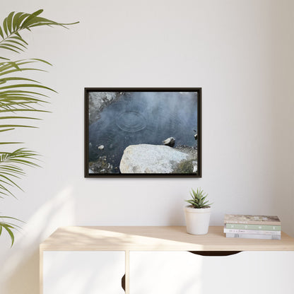 Ripples of Silence - Unique Stretched Canvas Wall Art