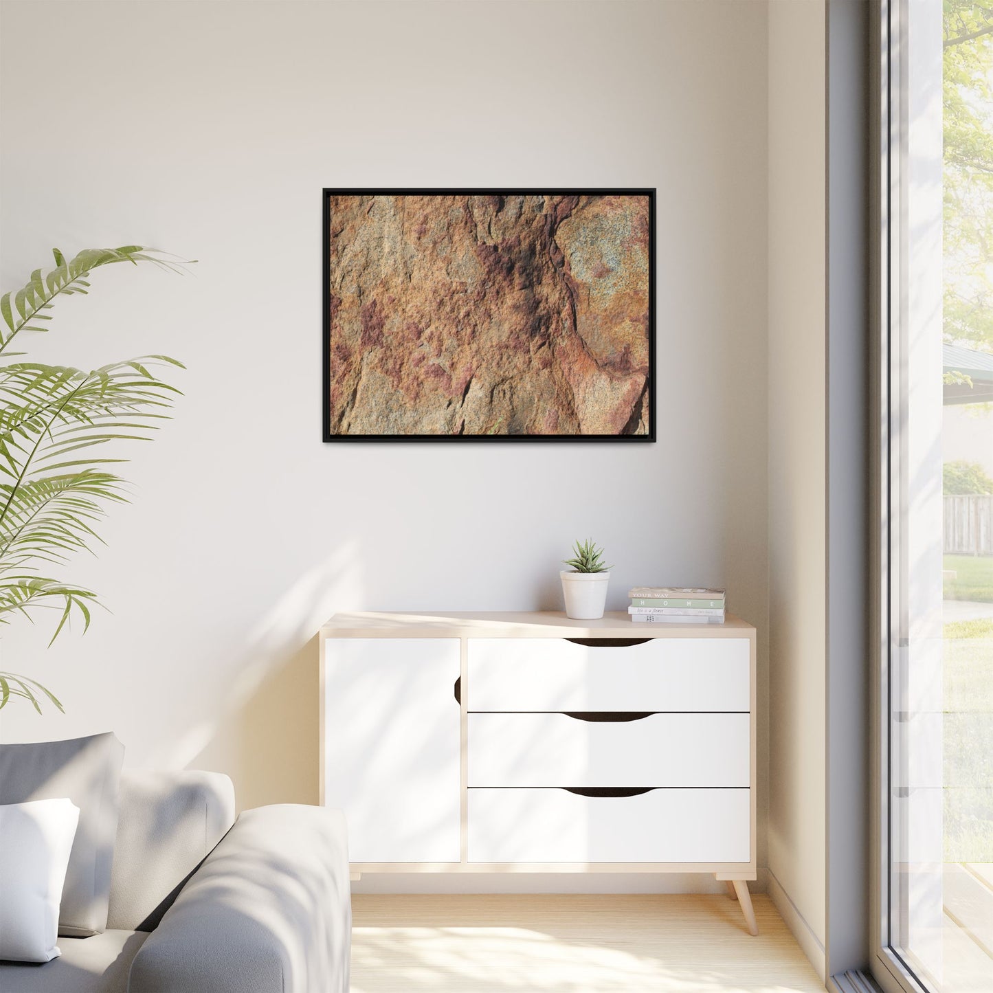 Russet Stone - Unique Stretched Canvas Wall Art - Art By Earth