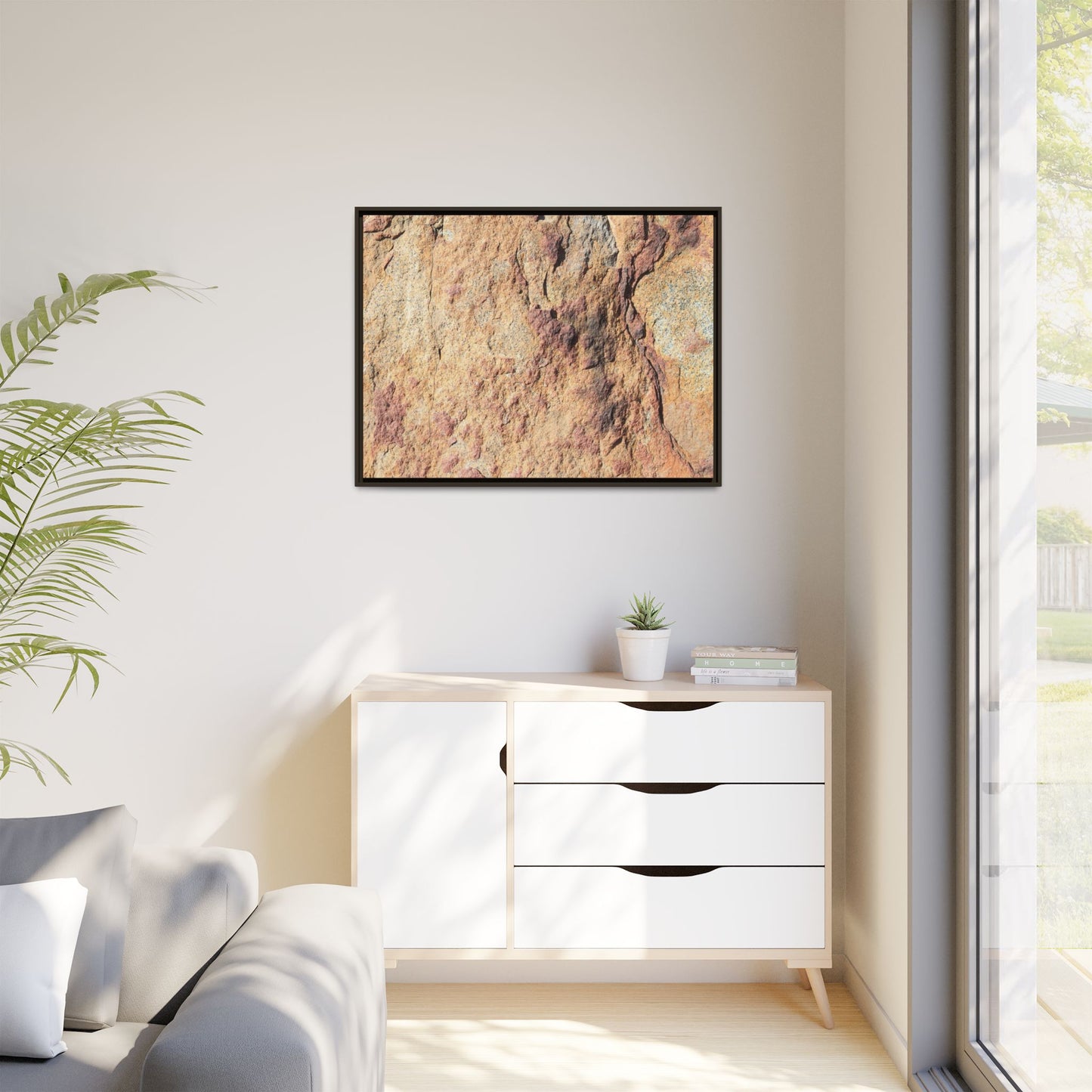 Fractal Stone - Unique Stretched Canvas Wall Art - Art By Earth