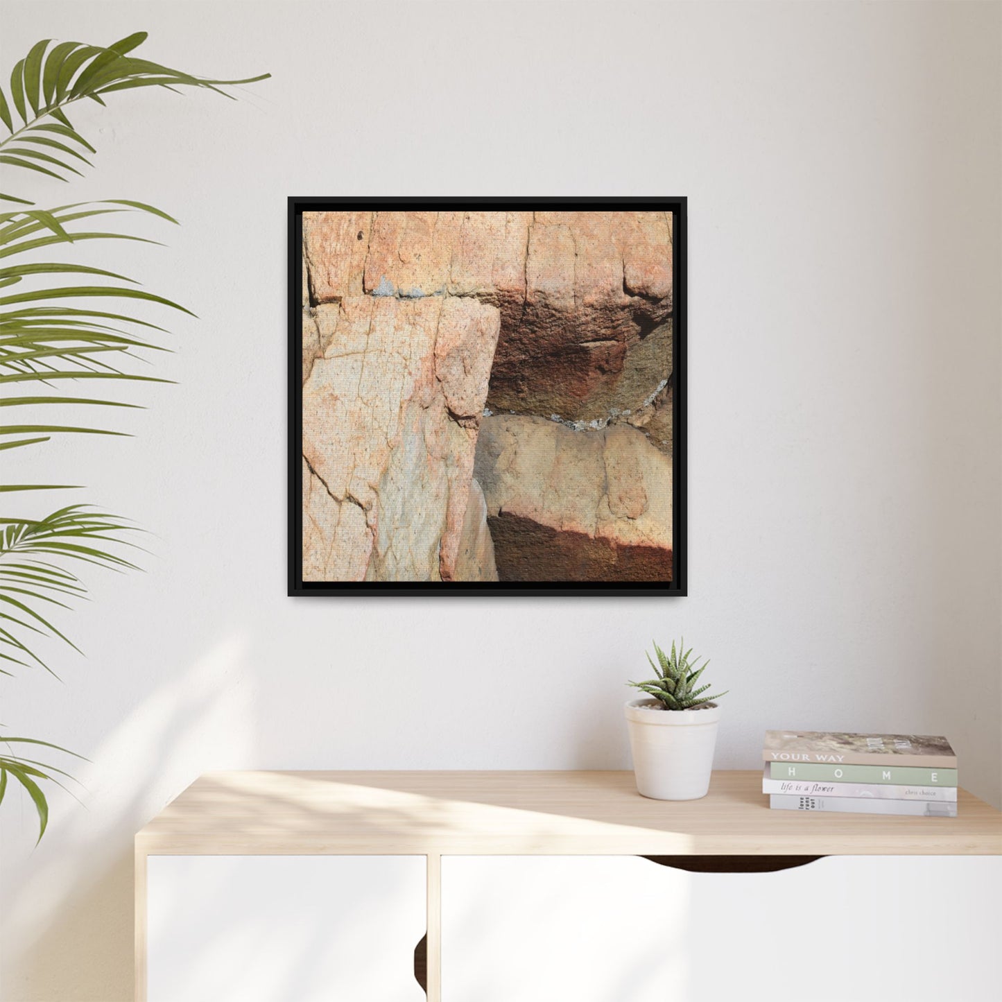 Fractured Stone - Unique Stretched Canvas Wall Art - Art By Earth