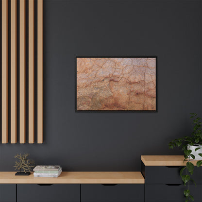 Russet Fissures - Unique Stretched Canvas Wall Art - Art By Earth