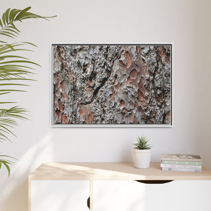 Bark Texture Symphony - Unique Stretched Canvas Wall Art - Art By Earth