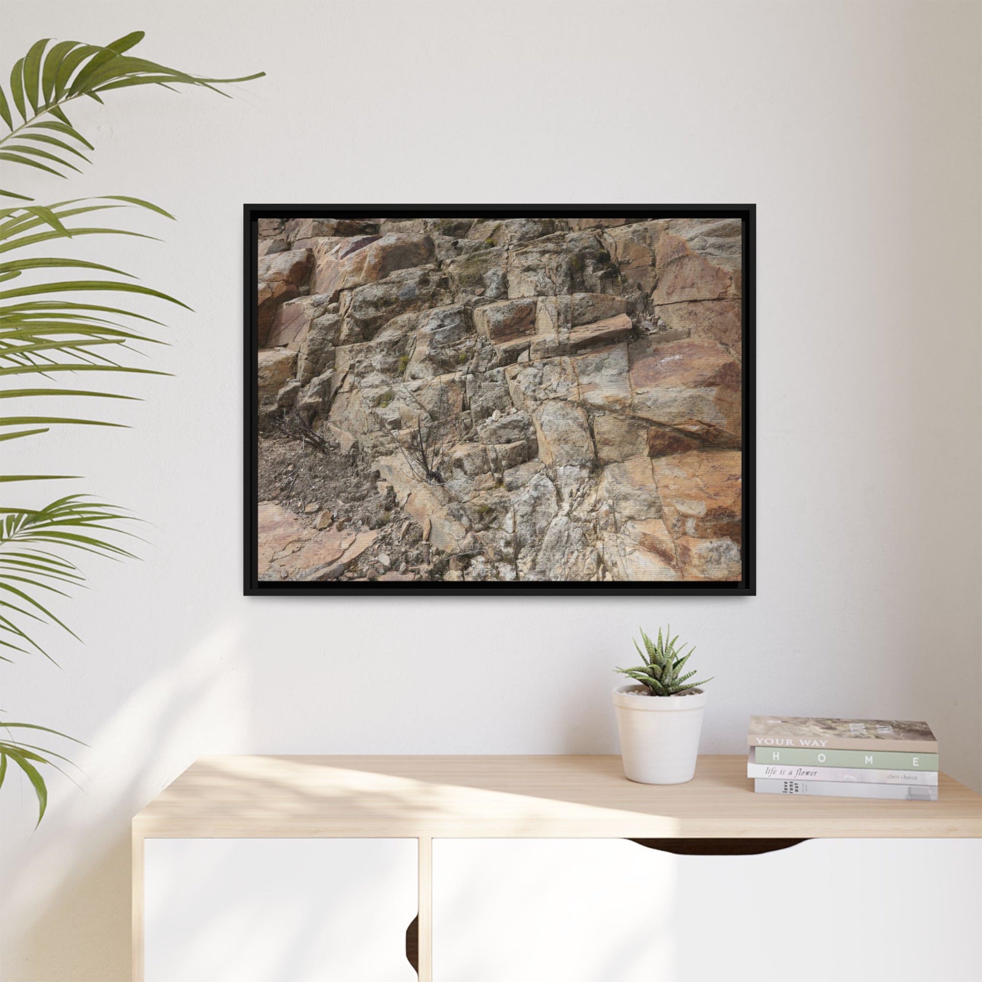 Stone's Silent Story - Unique Stretched Canvas Wall Art - Art By Earth