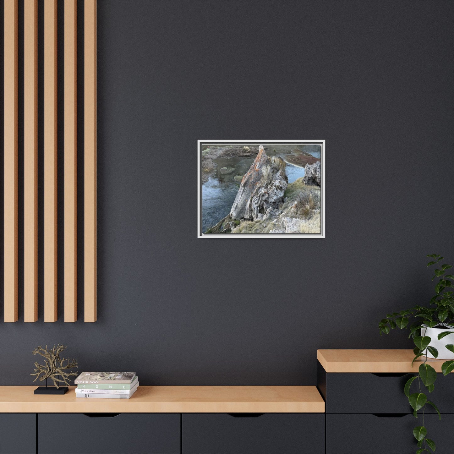 Carved by Water - Unique Stretched Canvas Wall Art