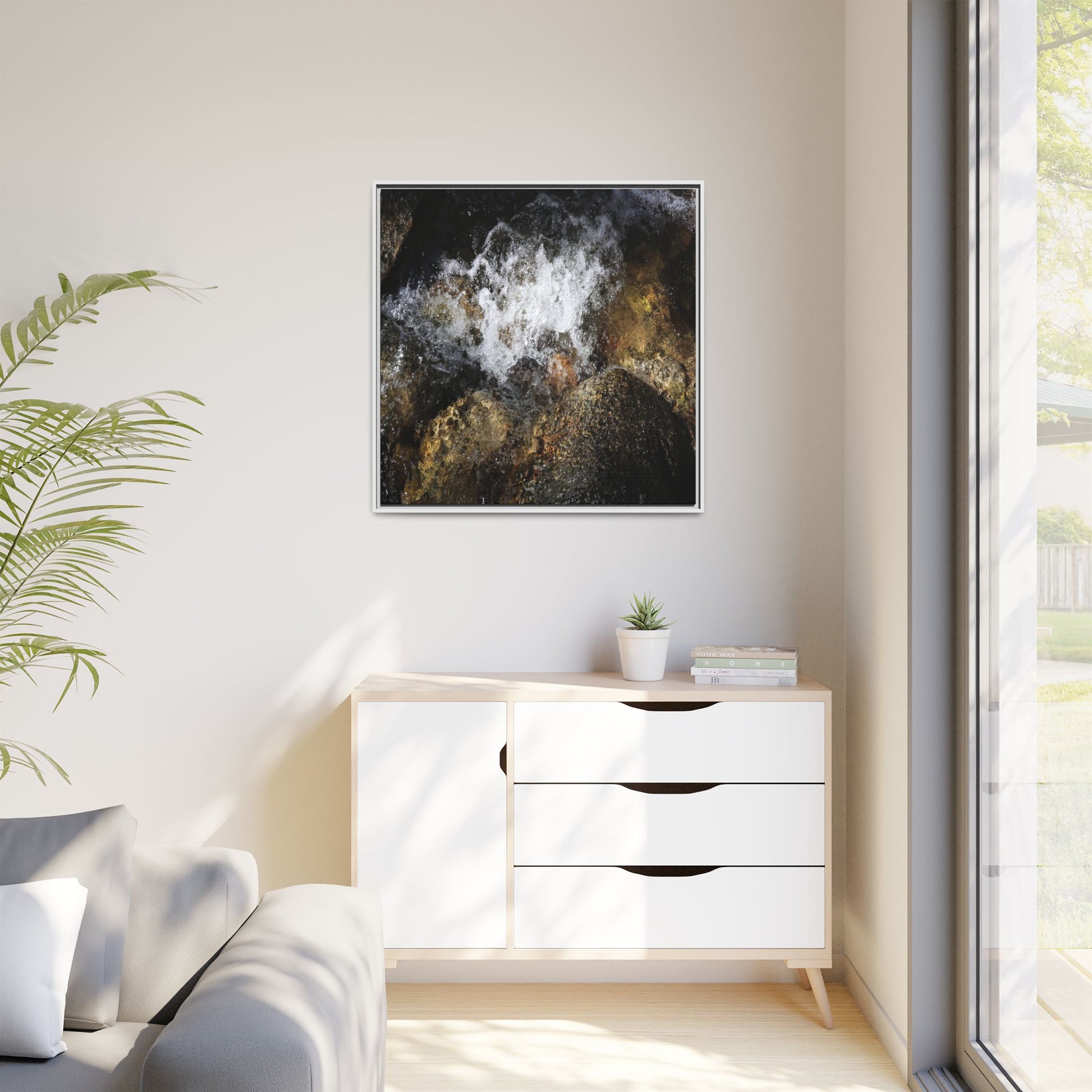 Cascading Momentum - Unique Stretched Canvas Wall Art - Art By Earth