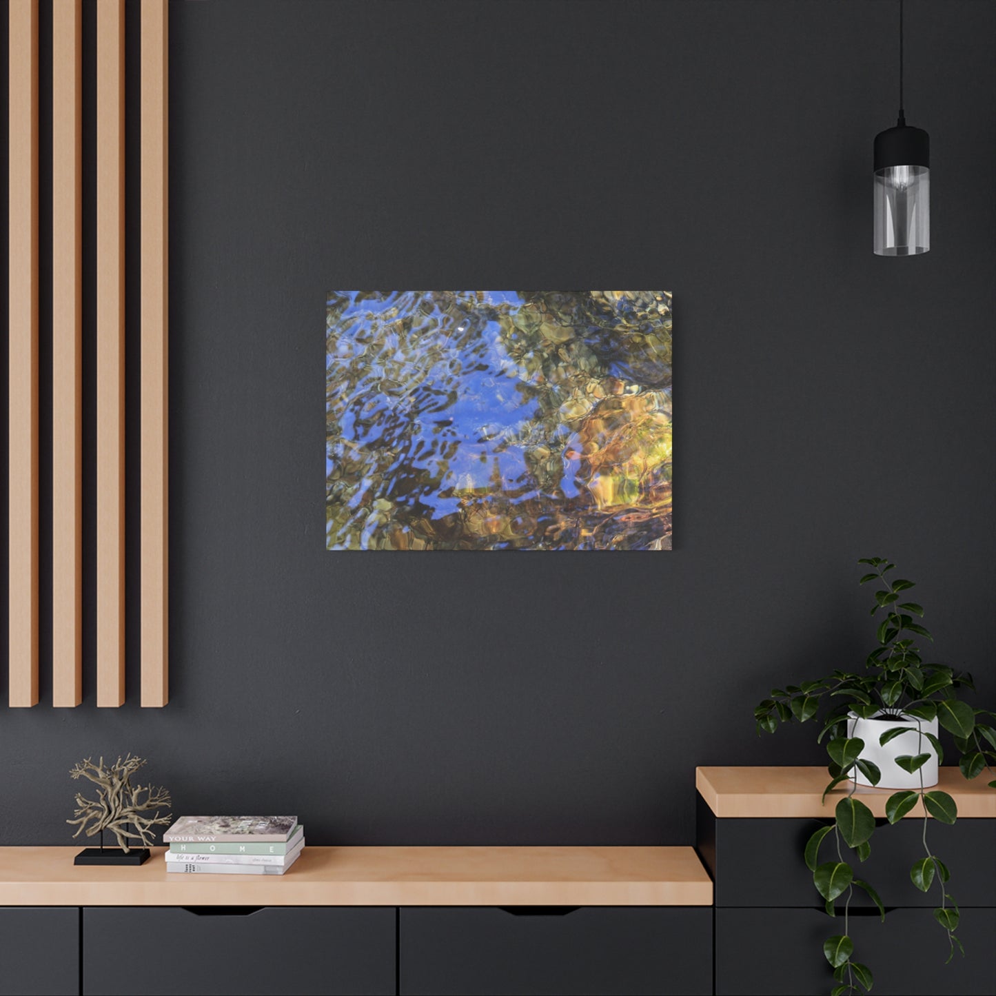 Water's Whisper - Unique Frameless Canvas Wall Art - Art By Earth