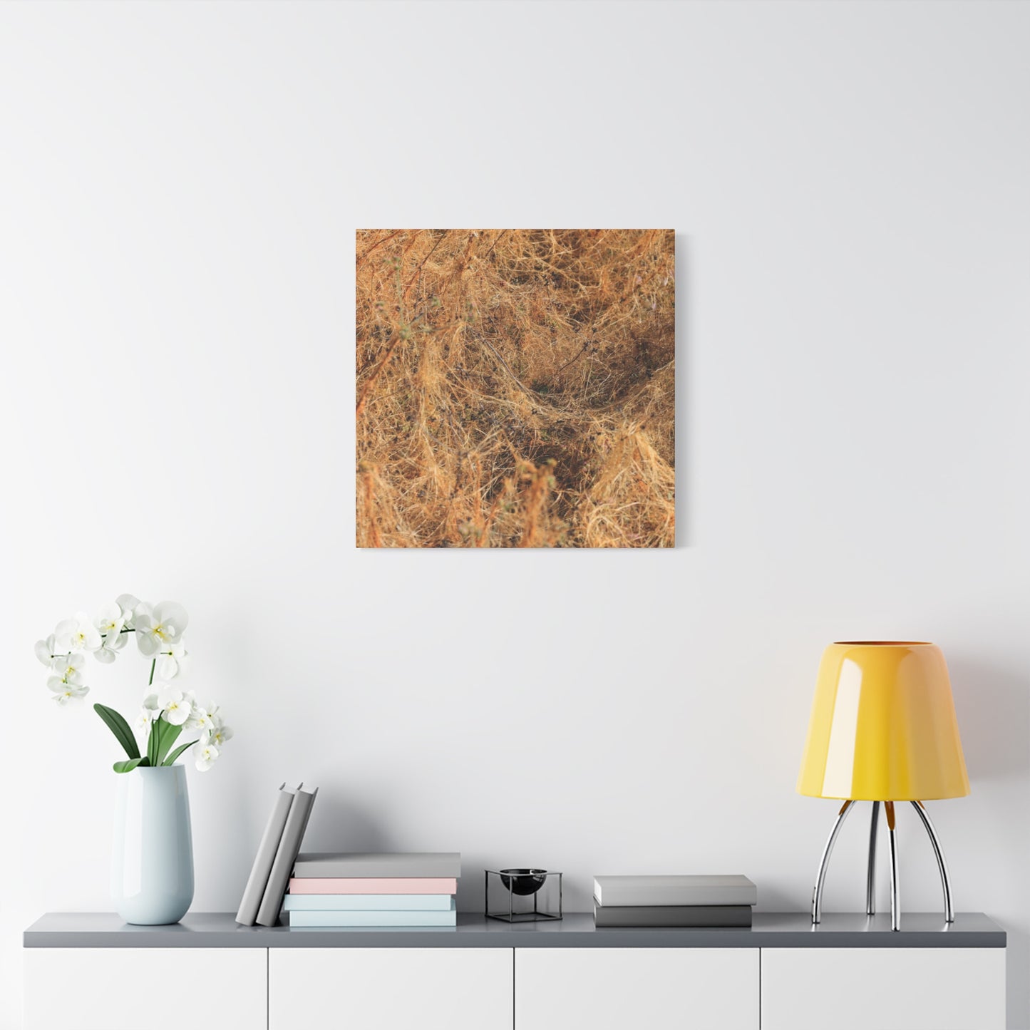 Dried Grasses - Unique Frameless Canvas Wall Art - Art By Earth
