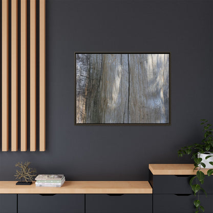 Weathered Wood Surface - Unique Stretched Canvas Wall Art