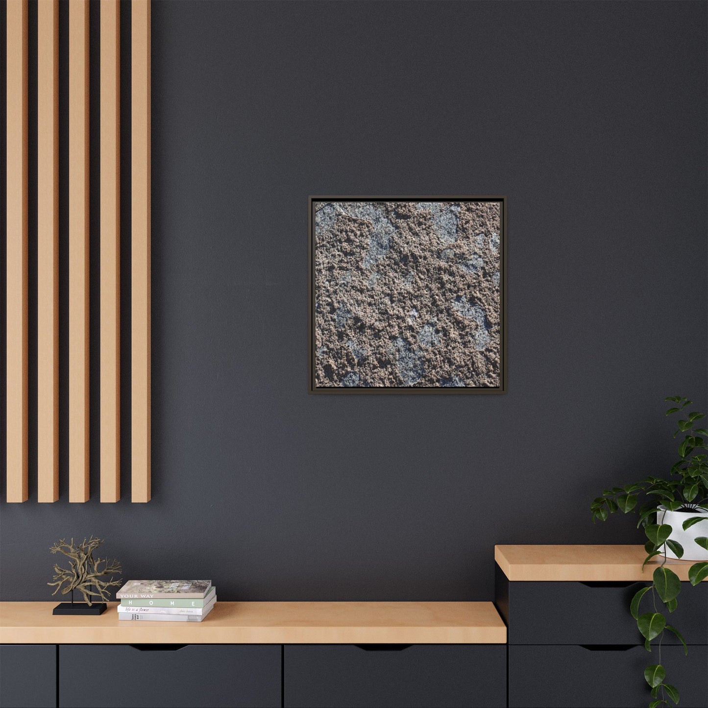 Textured Ground - Unique Stretched Canvas Wall Art