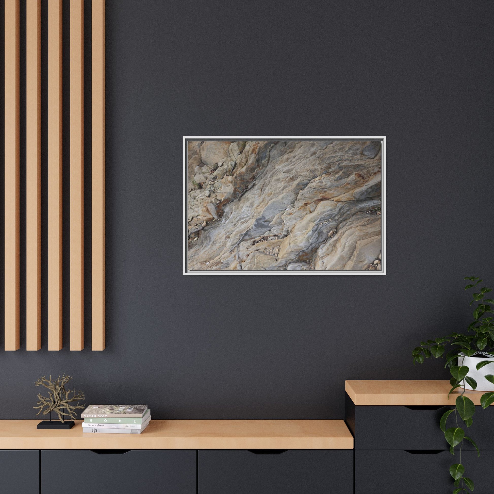 Layers of Earth's History - Unique Stretched Canvas Wall Art - Art By Earth