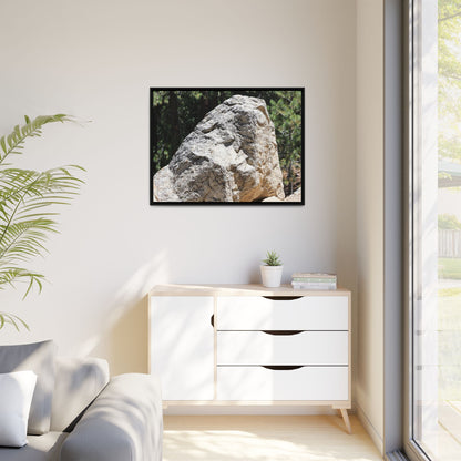 Stone's Silent Whisper - Unique Stretched Canvas Wall Art - Art By Earth