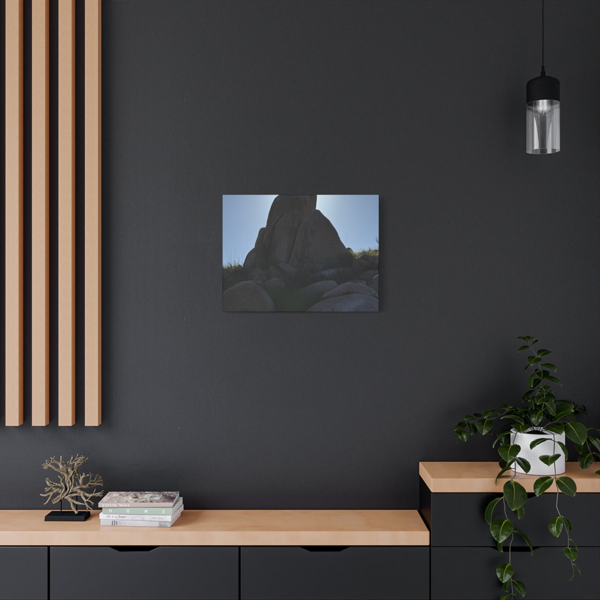 Rocks of Solitude - Unique Frameless Canvas Wall Art - Art By Earth