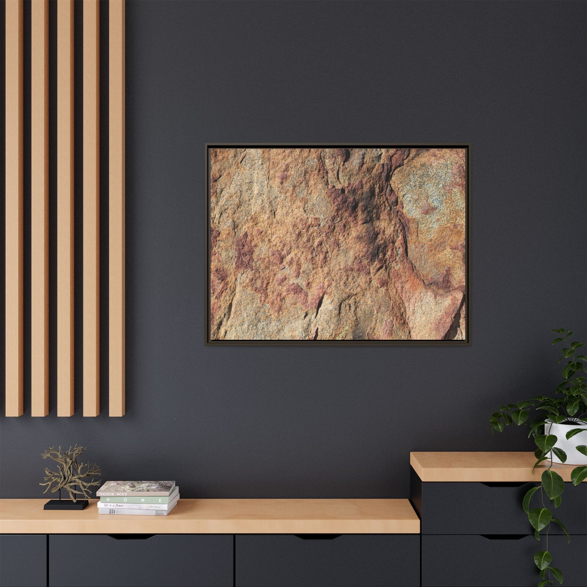 Russet Stone - Unique Stretched Canvas Wall Art - Art By Earth