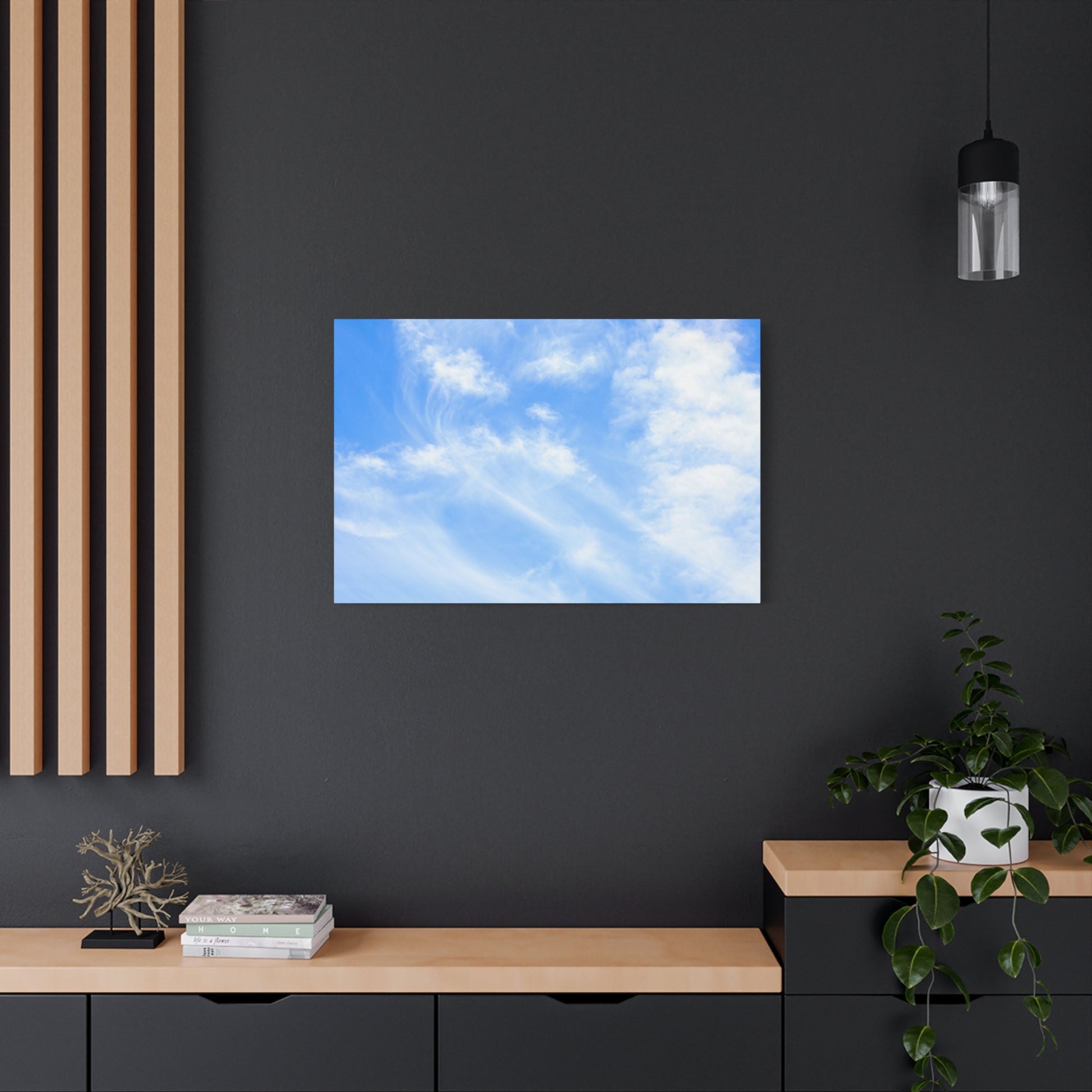 Whispers of Cerulean - Unique Frameless Canvas Wall Art - Art By Earth