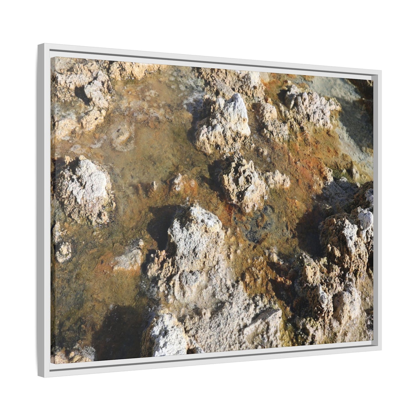 Stone Sea of Silence - Unique Stretched Canvas Wall Art