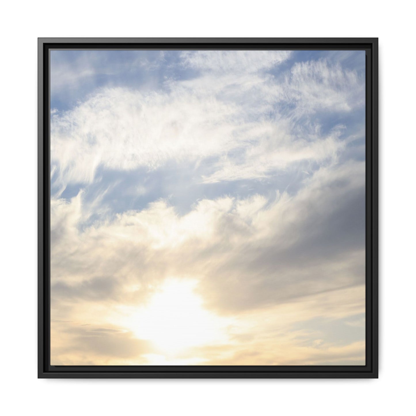 Sky's Ethereal Whisper - Unique Stretched Canvas Wall Art - Art By Earth