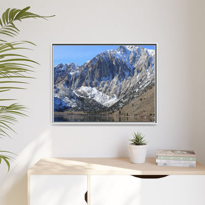 Frozen Reflection - Unique Stretched Canvas Wall Art