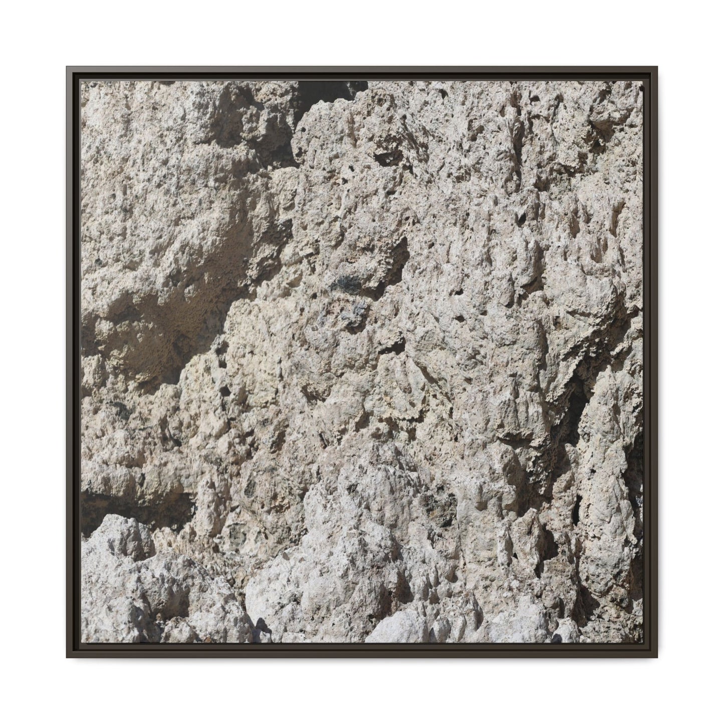 Weathered Stone Whispers - Unique Stretched Canvas Wall Art