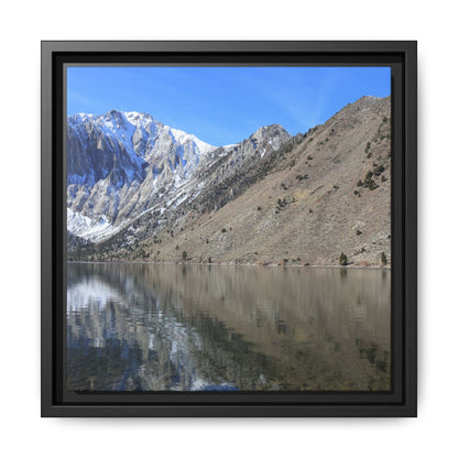 Mountain Mirror - Unique Stretched Canvas Wall Art