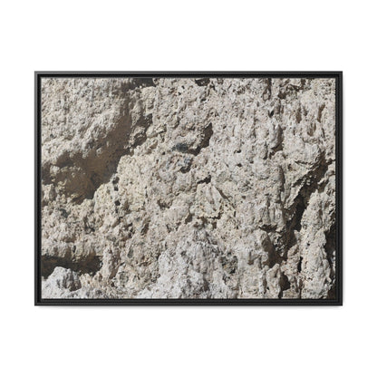 Weathered Stone Whispers - Unique Stretched Canvas Wall Art