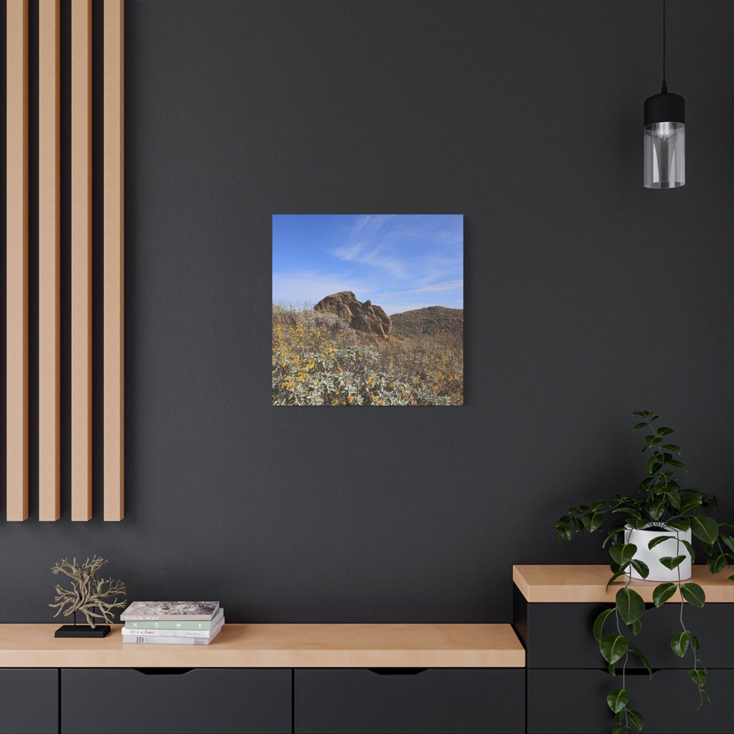 Desert Bloom - Unique Frameless Canvas Wall Art - Art By Earth