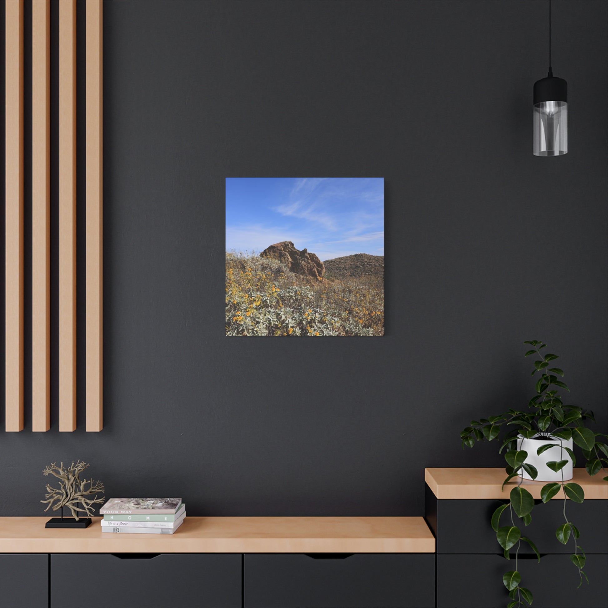 Desert Bloom - Unique Frameless Canvas Wall Art - Art By Earth
