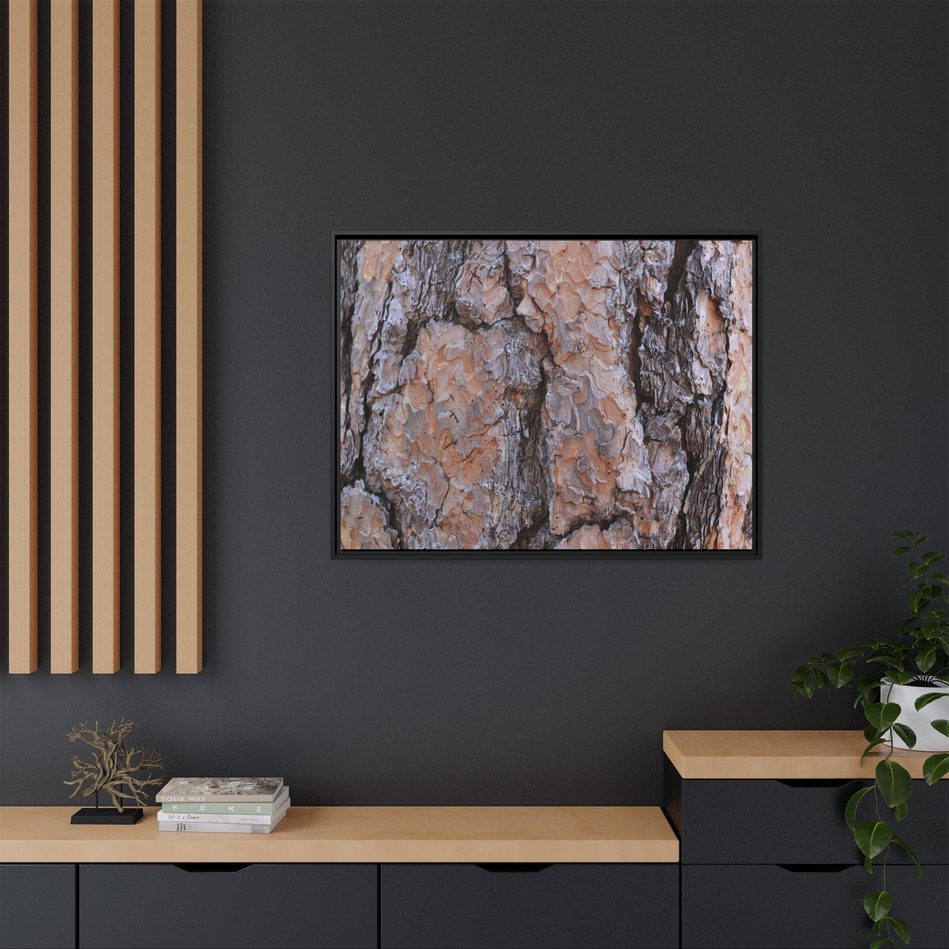 Tree Skin Symphony - Unique Stretched Canvas Wall Art - Art By Earth