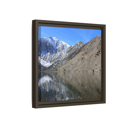 Mountain Mirror - Unique Stretched Canvas Wall Art