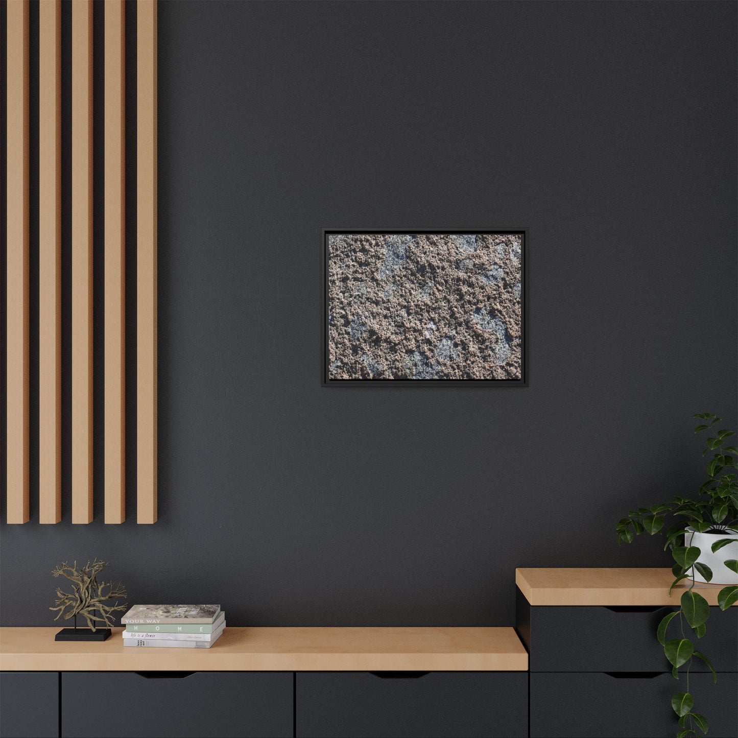 Textured Ground - Unique Stretched Canvas Wall Art