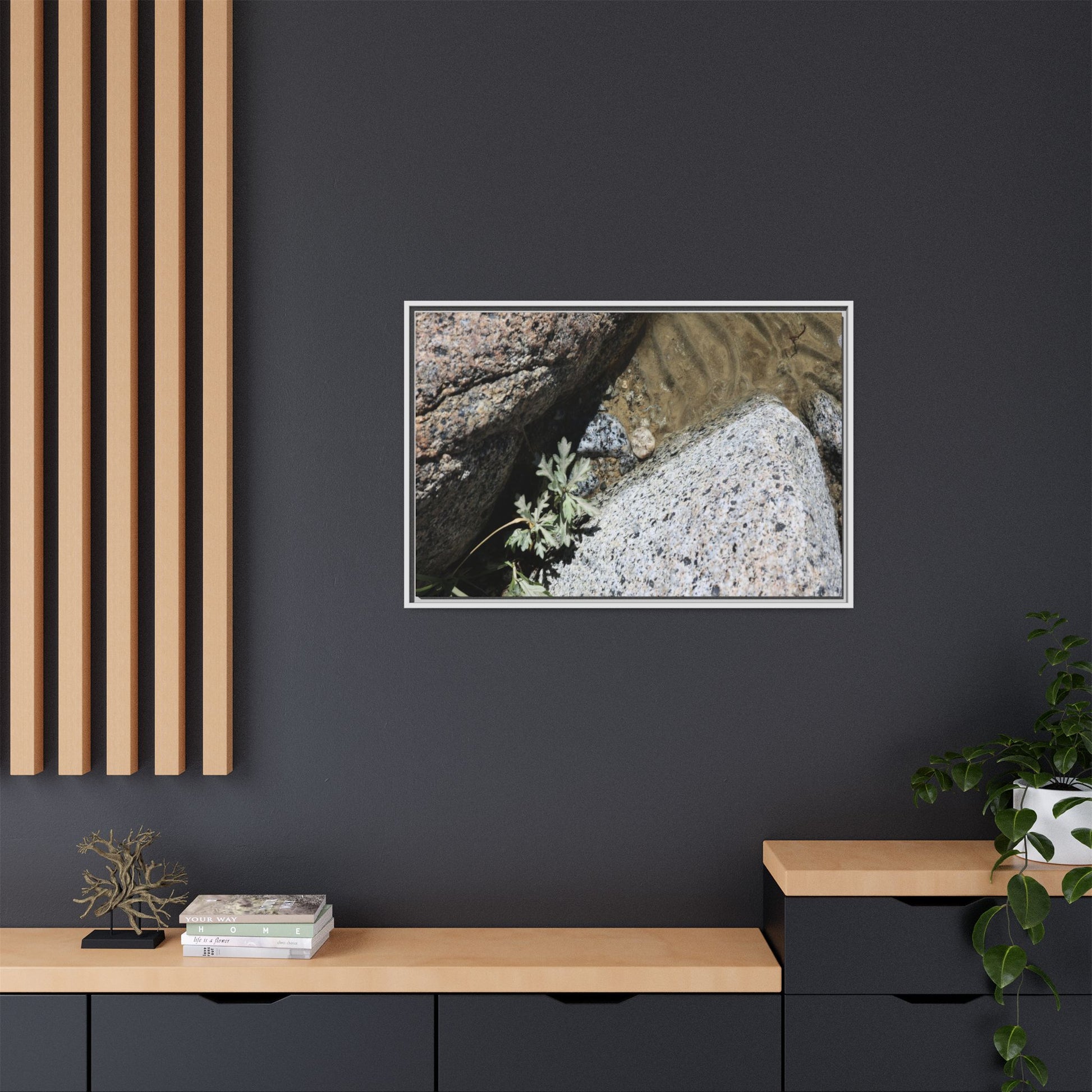 Resilience in Stone - Unique Stretched Canvas Wall Art - Art By Earth