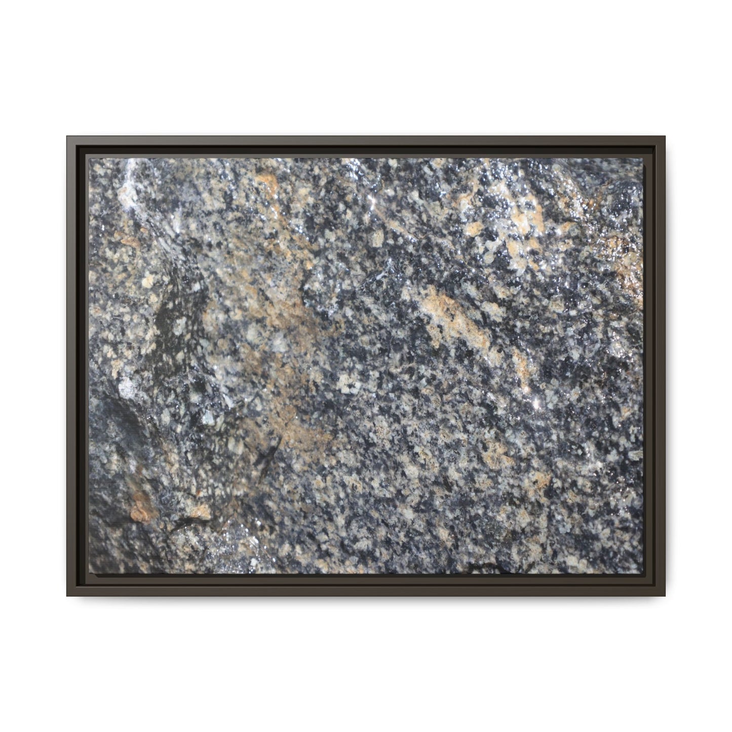 Crystalline Echoes - Unique Stretched Canvas Wall Art - Art By Earth