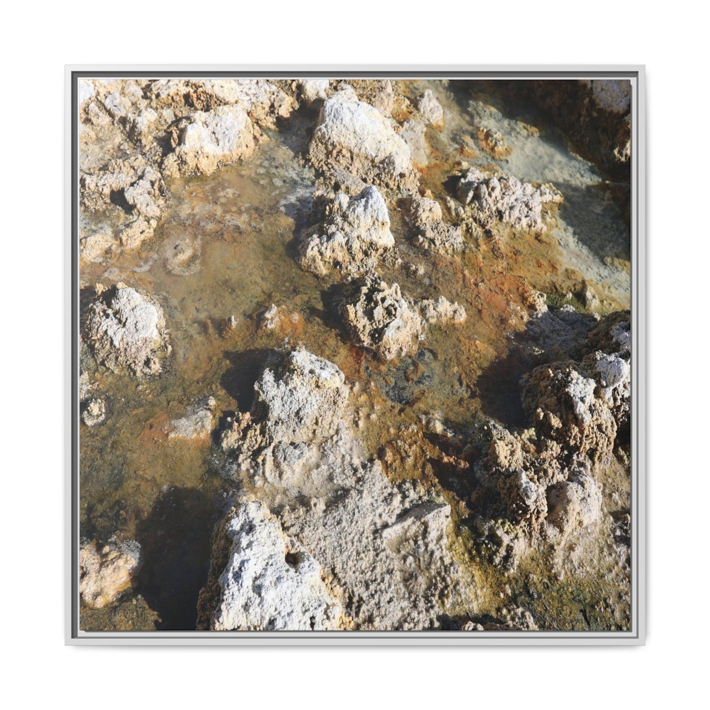 Stone Sea of Silence - Unique Stretched Canvas Wall Art