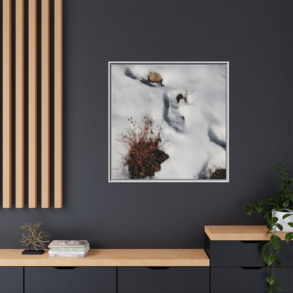 Frostbound Whispers - Unique Stretched Canvas Wall Art