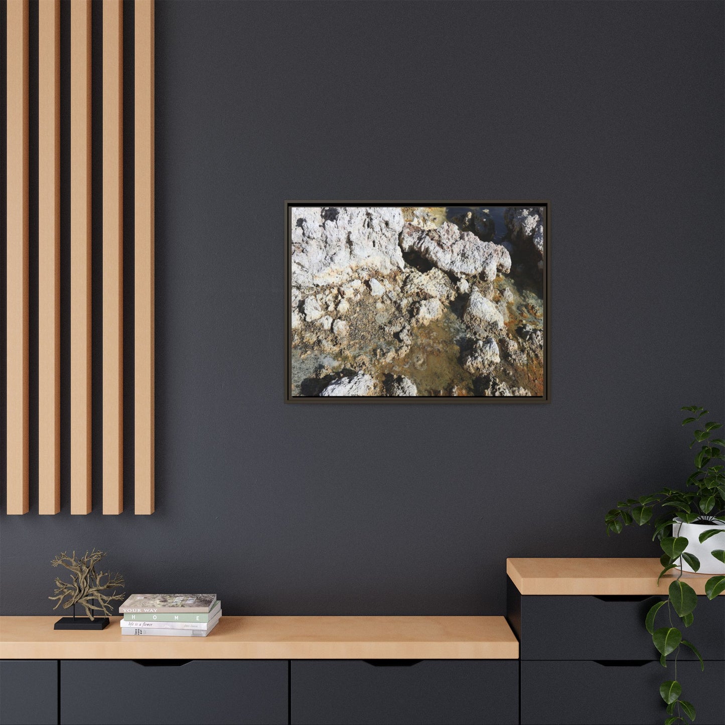 Strata of Silence - Unique Stretched Canvas Wall Art