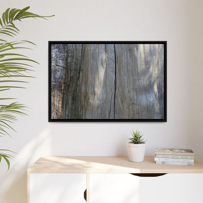 Weathered Wood Surface - Unique Stretched Canvas Wall Art