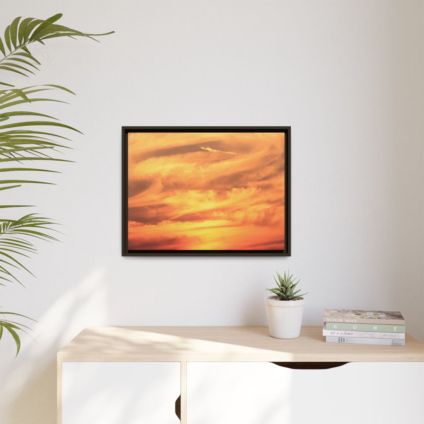 Burning Skies - Unique Stretched Canvas Wall Art - Art By Earth