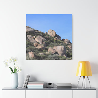 Desert Boulder Formation - Unique Frameless Canvas Wall Art - Art By Earth