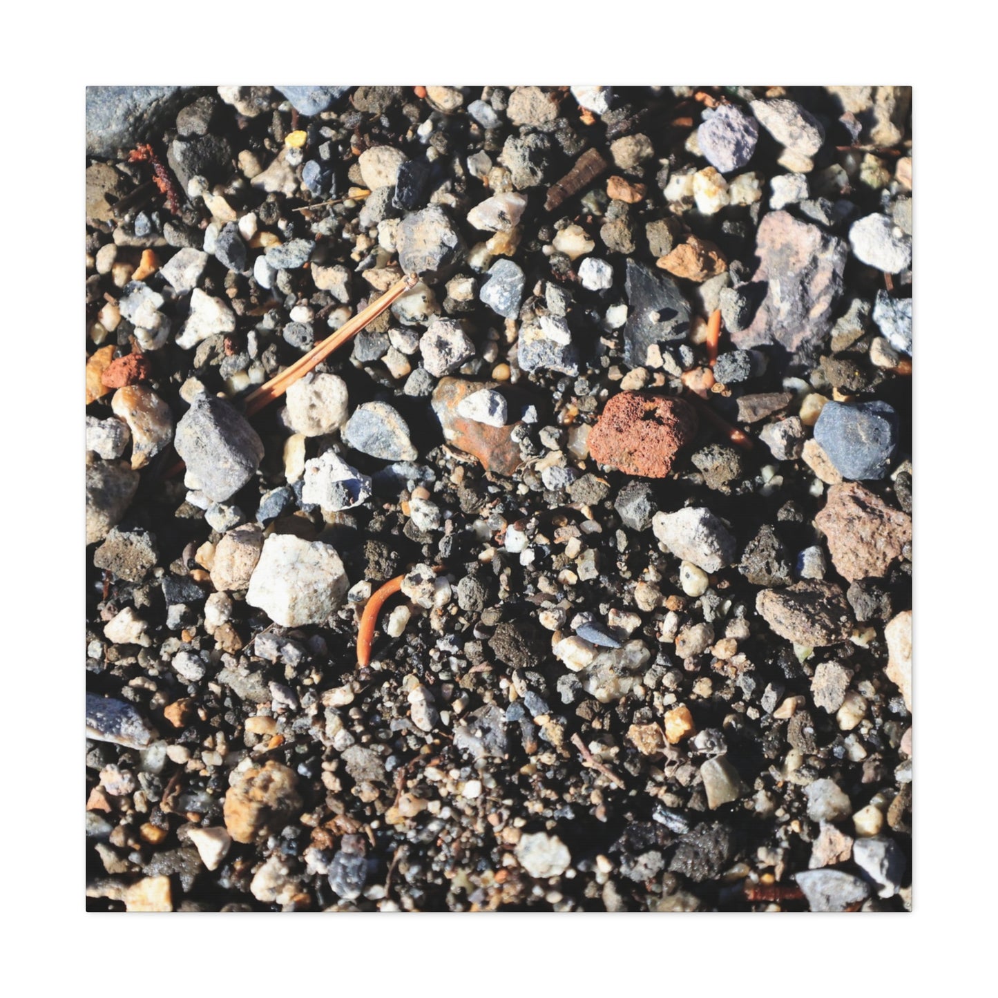 Scattered Stones - Unique Frameless Canvas Wall Art