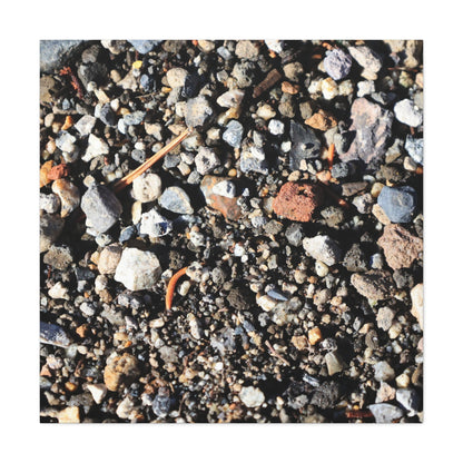 Scattered Stones - Unique Frameless Canvas Wall Art