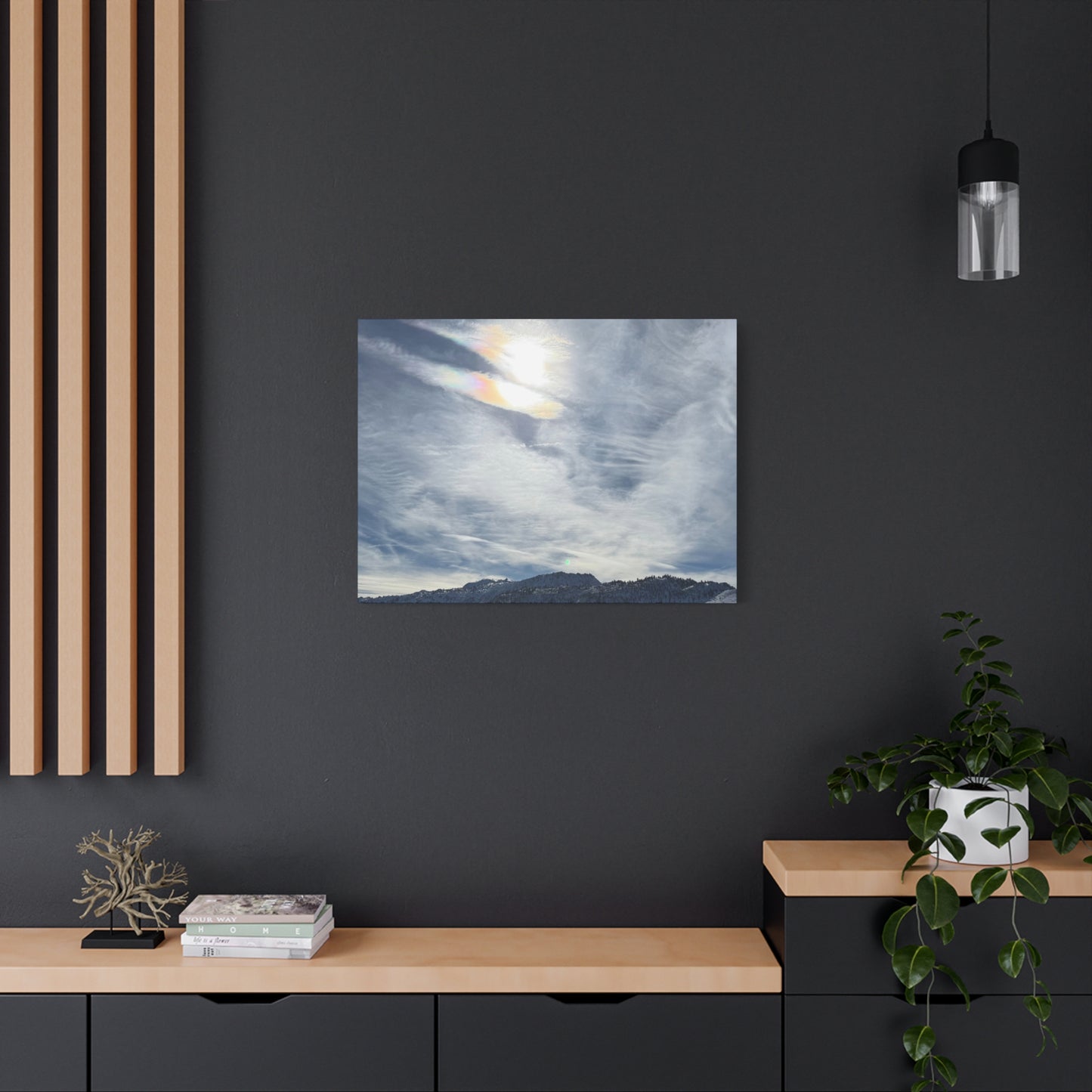 Whispers of Mountain Solitude - Unique Frameless Canvas Wall Art