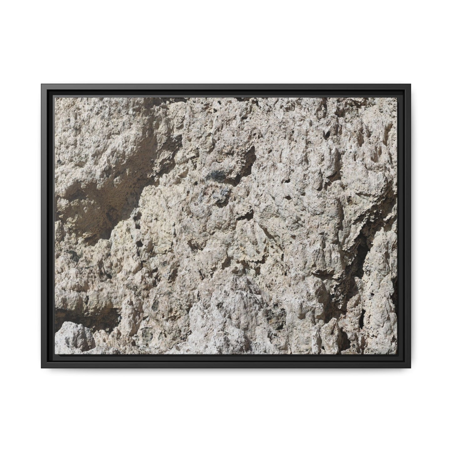 Weathered Stone Whispers - Unique Stretched Canvas Wall Art