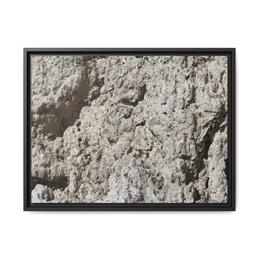 Weathered Stone Whispers - Unique Stretched Canvas Wall Art