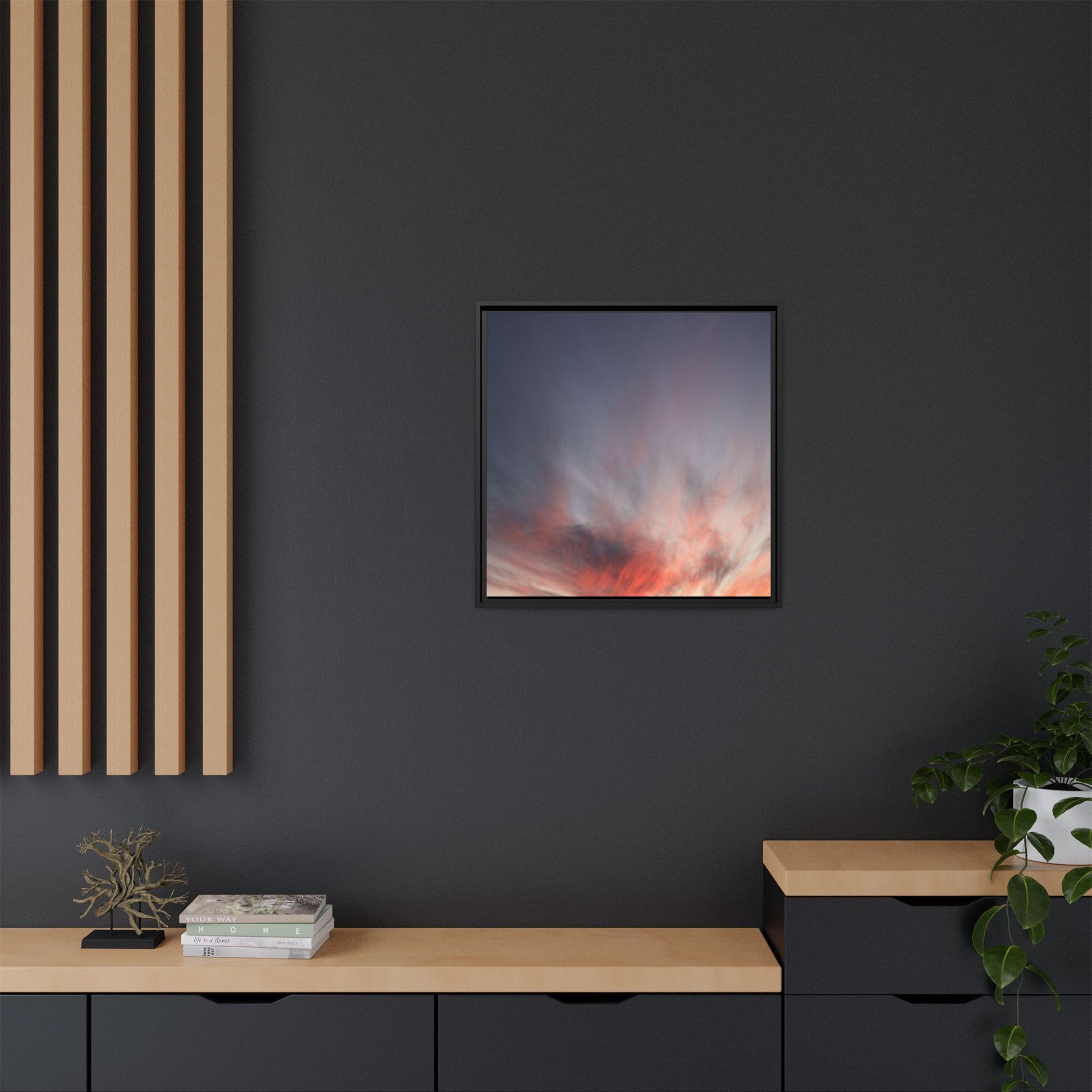 Celestial Blaze - Unique Stretched Canvas Wall Art - Art By Earth