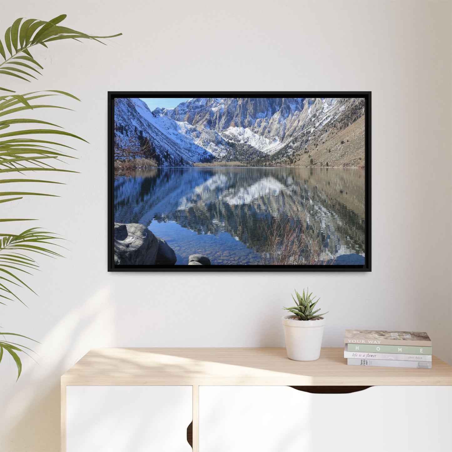 Reflections of Stillness - Unique Stretched Canvas Wall Art