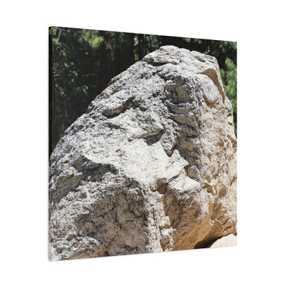 Stone of Solitude - Unique Frameless Canvas Wall Art - Art By Earth