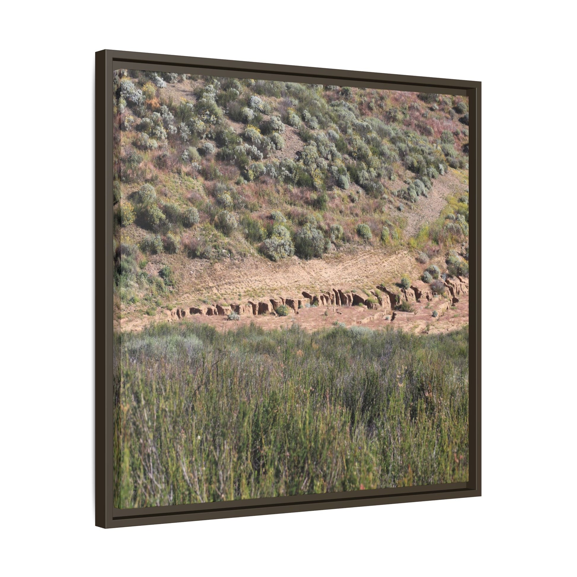 Ancient Dwellings in the Valley - Unique Stretched Canvas Wall Art - Art By Earth