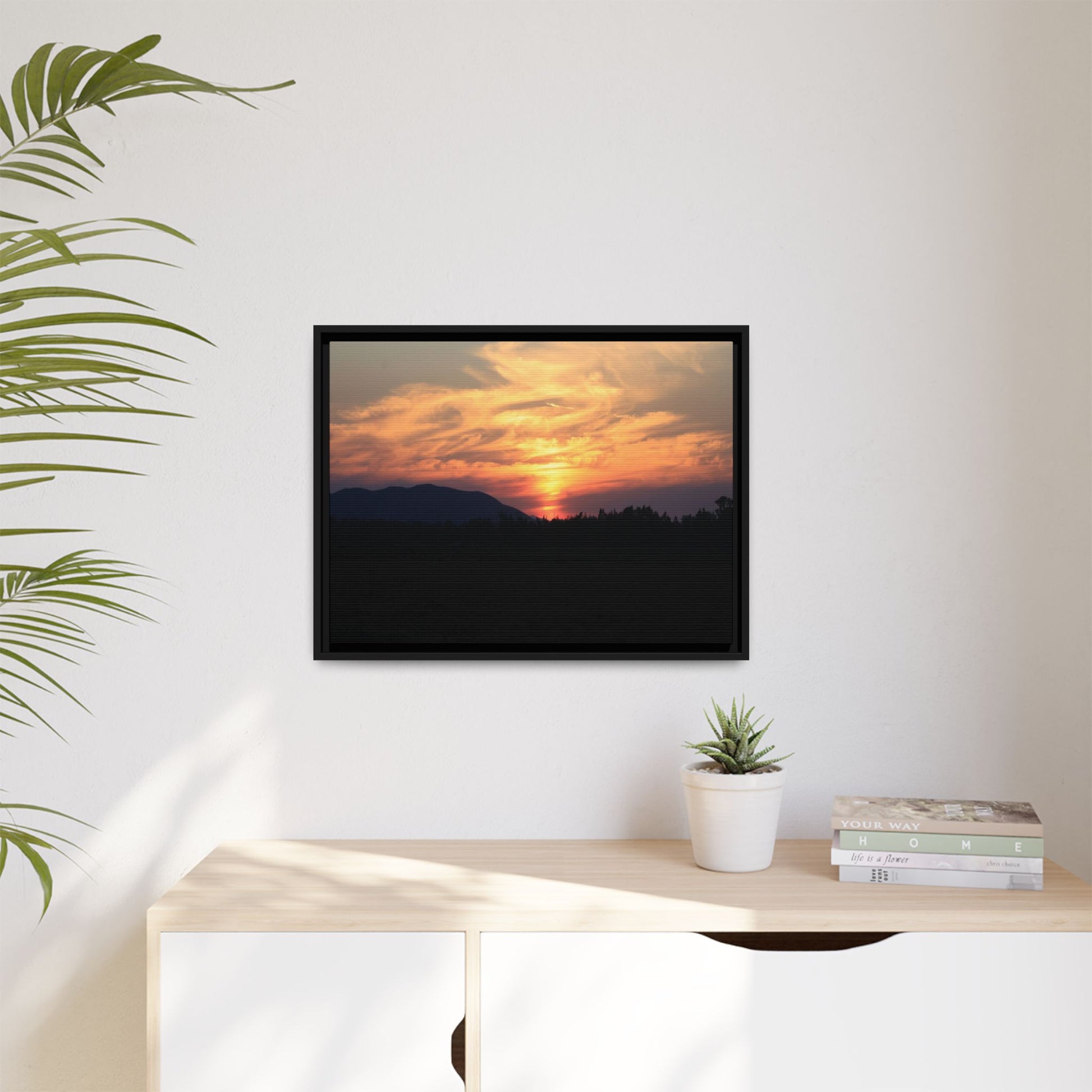 Gilded Horizon - Unique Stretched Canvas Wall Art - Art By Earth